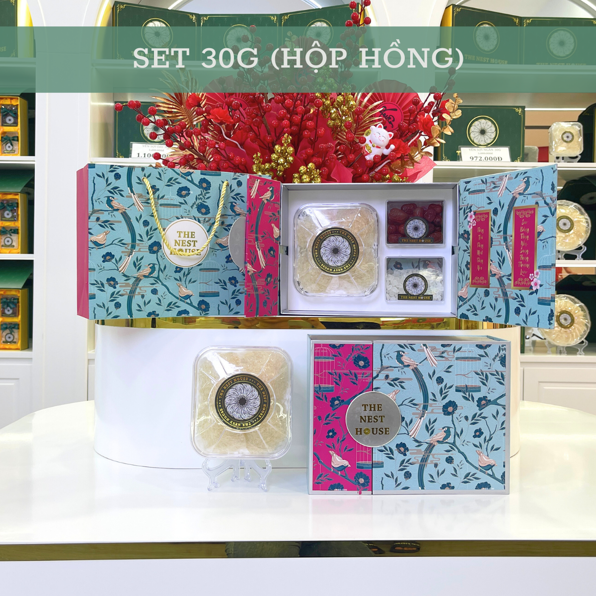 30G yến tinh chế hộp hồng